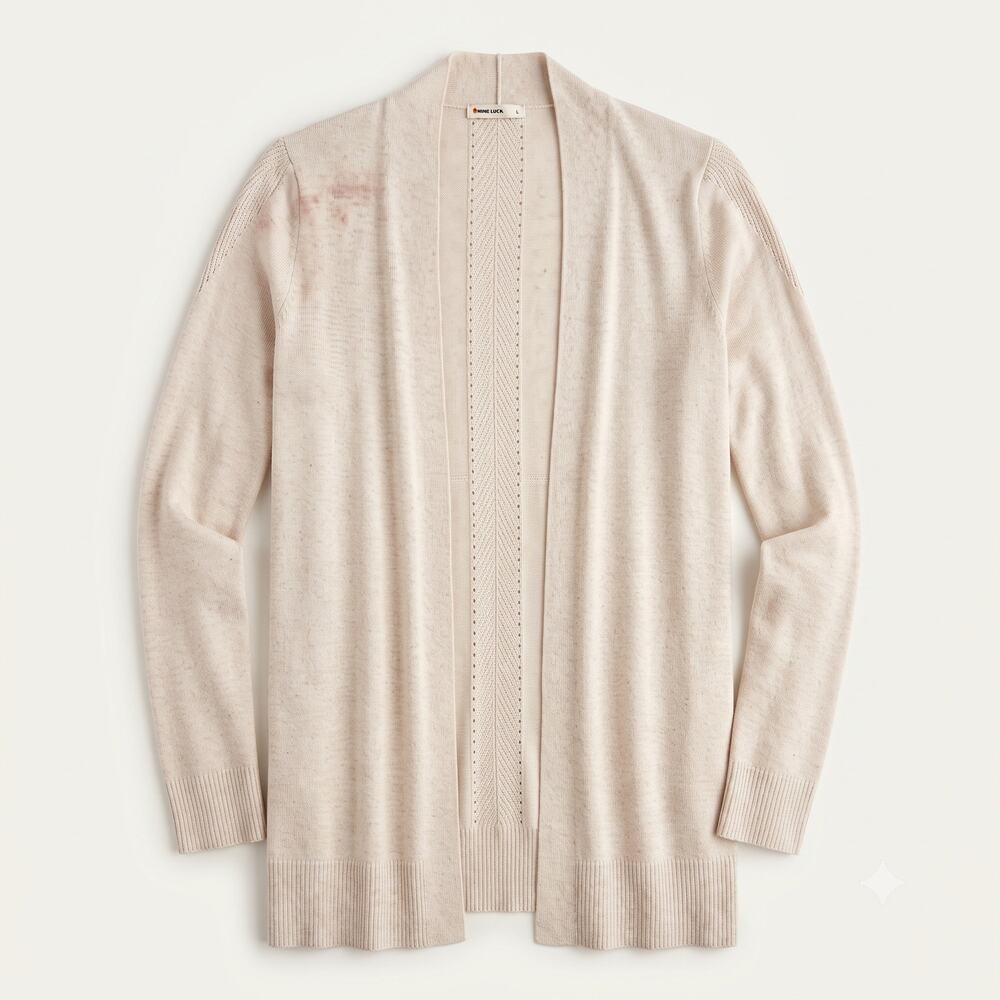 Marine Layer Womens L Minimalist Coastal Quiet Luxury Wool Cashmere Cardigan